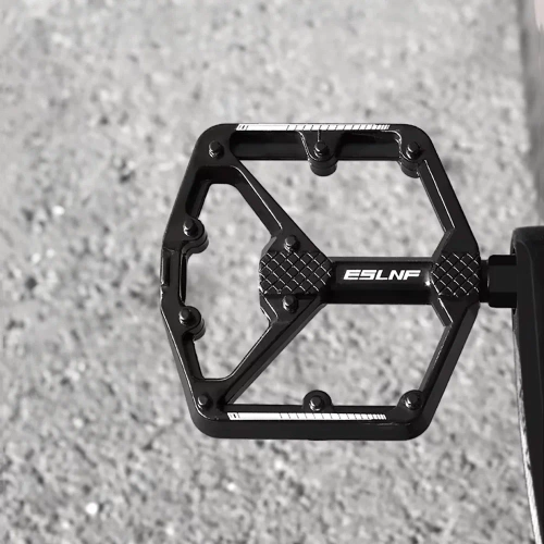 Pedales de bicicleta de plataforma de aluminio con pasadores | Pedales de bicicleta con rodamientos DU MTB Trekking | 10EE0001