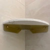 TBD-211-WHITE | Corner bathroom shelf | Marble shelf for cosmetics