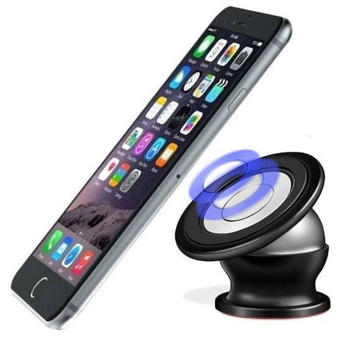 M047-Black | Aluminum magnetic mount for phone / tablet / navigation