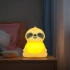 Veilleuse LED en silicone Paresseux | Lampe portable pour enfant 9 couleurs | JL-243