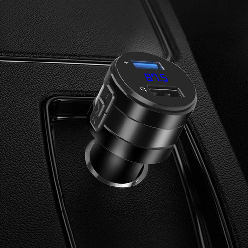 X20 | Bluetooth | FM vysílač do auta s LED displejem | USB nabíječka | Systém reproduktorů