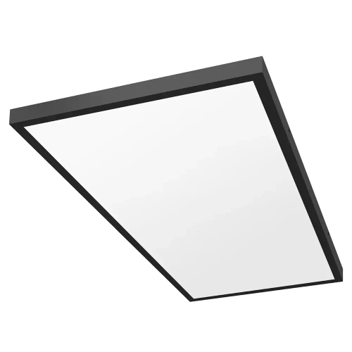 LED loft panel | Overflademonteret loftslampe 120x60cm | 120W, 12000lm | sort