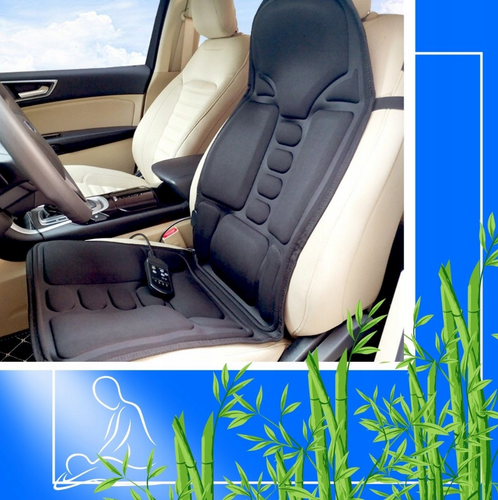 DZC-011-PRETO | Tapete de massagem universal | Massageador de carro | Função de aquecimento