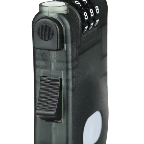 Candado de combinación para bicicleta con cordón elástico de 110 cm | Candado universal para bicicleta con código de 3 dígitos | Candado de combinación compacto con cordón retráctil | BLC-565