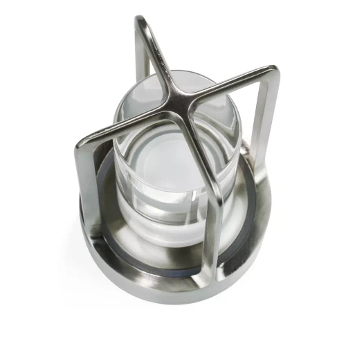 HJA27 | Lampe de table LED de camping avec batterie intégrée de 2000 mAh et écran tactile | 3 couleurs d'éclairage, dimmable | Argent