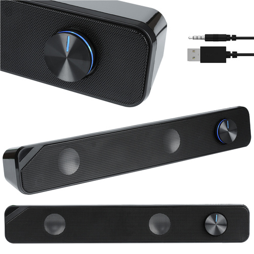 S4 | 2.0 počítačový soundbar s RGB LED podsvietením | 6W RMS 20Hz-20kHz 4ohm
