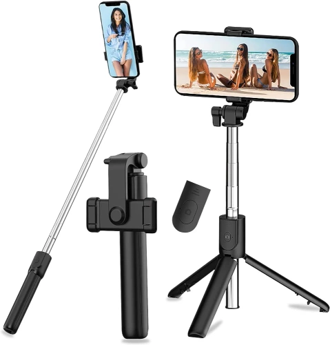 PSI-F120 | Selfie-stick | Stativ | En pind, et stativ til din telefon til at tage billeder