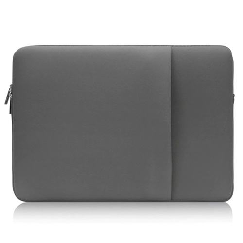 BR02 | Neopreen hoes, 15,6" laptoptas | extra vak | grijs