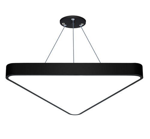 LPL-007 | LED hangende plafondlamp 60W | driehoekig vol | aluminium | CCD niet-knipperend | Φ80x6