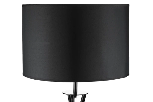 HM113-NERO | Lampada da terra nera | Illuminazione moderna ed elegante per il soggiorno e la camera da letto | Lampada da terra nera con struttura in metallo