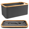  OCF-302-GRIJS | Wasmand | Opvouwbare wasmand | Speelgoedcontainer van stof | Accessoire-organizer