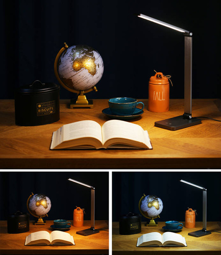 MT-856 | Lámpara de escritorio escolar LED 5W | 3 colores de luz | Interruptor tactil