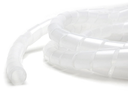 CRG-001-10M | Organizador, capa, trança de cabos e fios | Branco 20mm