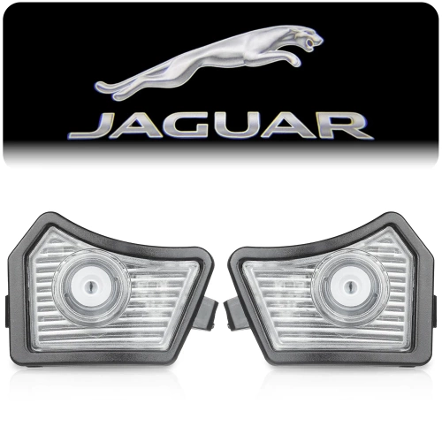 ML-JG | LED-logoprojector gemonteerd in de zijspiegel | Hologram-Jaguar | Welkomstlogo 