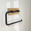 ZSH-325-BLACK | Self-adhesive toilet paper holder | Paper hanger for the bathroom