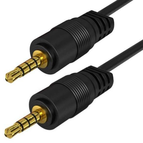 AC-1-1M-Black | Jack cable | braid