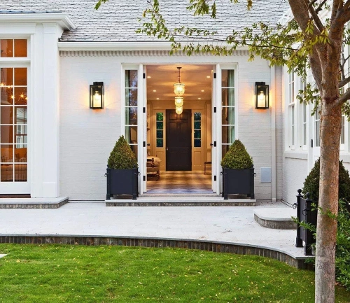 BD-C405 | Candeeiro de jardim, candeeiro de parede de fachada, lanterna E27