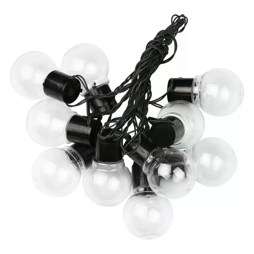 SDC-20LED-5M | Guirlande solaire LED, lampe de jardin | 20 ampoules LED | 5 mètres