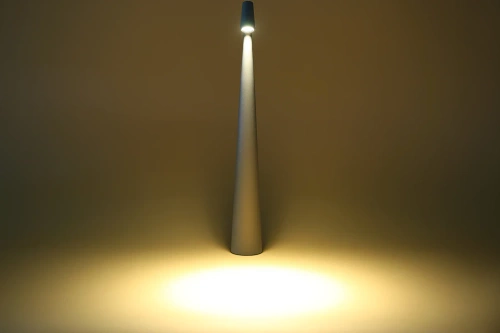 HMS-455-GRÅ | Bordlampe 43cm | Trådløs natlampe med indbygget batteri | Lampe med touch kontrol