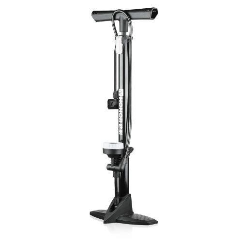 Fahrrad-Standpumpe mit Manometer und Adaptern für Presta, Schrader und Dunlop | Universelle Standpumpe | ZY-6138B