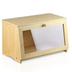 FC-B023 | Bamboo haversack | Wooden container for bread, rolls, bread | Container for storing food, food