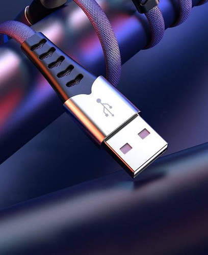 UC-009 | 3i1 1M | 3-i-1 forstærket USB-telefonkabel - Micro USB, Type-C, Lightning (iPhone)