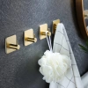 BXG-4PCS-GOLD | Gold hook for clothes, cloths, towels | Self-adhesive holder for kitchen accessories