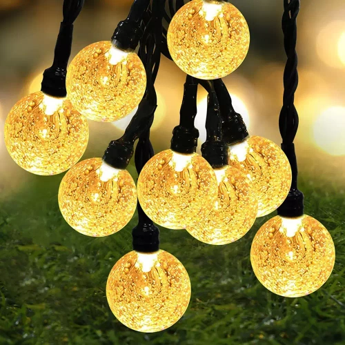 SDC-Q40LED-6M | LED соларен градински гирлянд | 6 метра, 40 светодиода