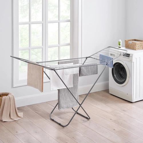 FCX-180-Noir | Sèche-linge pliable | Sèche-linge sur pied | Séchoir de balcon