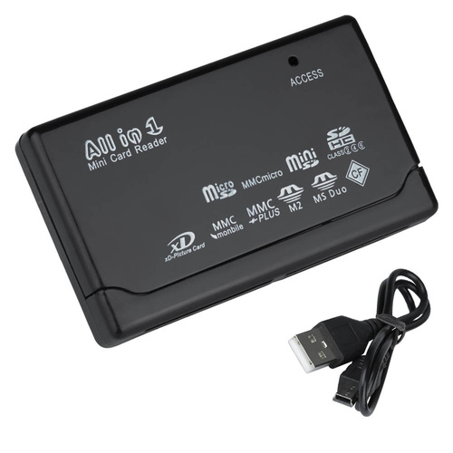 CR-001 | Lector de tarjetas de memoria USB universal todo en uno