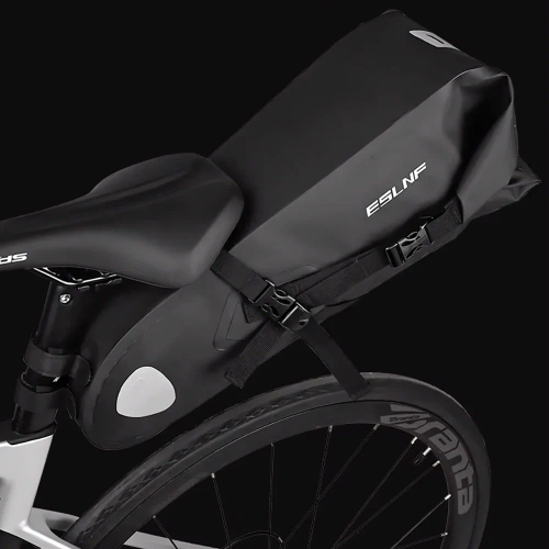 Bolsa impermeable para bicicleta de 10 l | Bolsa para bikepacking con reflectores | Bolsa para debajo del sillín | BCB-004