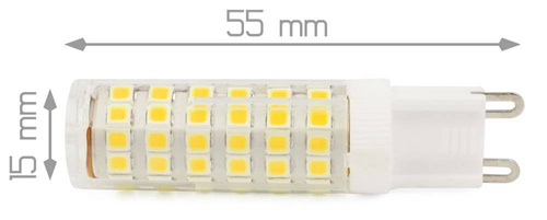 Lampadina LED G9 75 SMD 2835 | 6 W = 60 W | 230 V