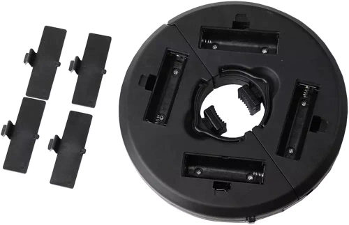 LY-G003 | Lâmpada guarda-chuva de jardim ⌀22-45mm | 28 LEDs, 3 modos de iluminação, fonte de alimentação 4x AA