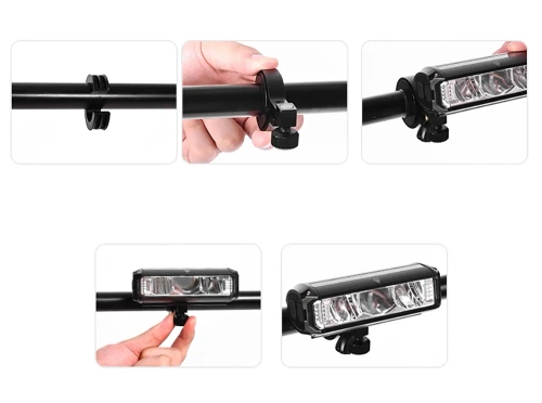 Výkonné 1200lm LED predné svetlo na bicykel | Vodotesné nabíjateľné svetlo na bicykel s USB | Svetlá na bicykel s 3 režimami | IPX5 EOS630